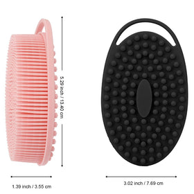 Bsofing Soft Silicone Body Scrubber close-up of soft bristles