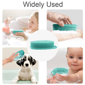 Bsofing Soft Silicone Body Scrubber showing double-sided design with bristles