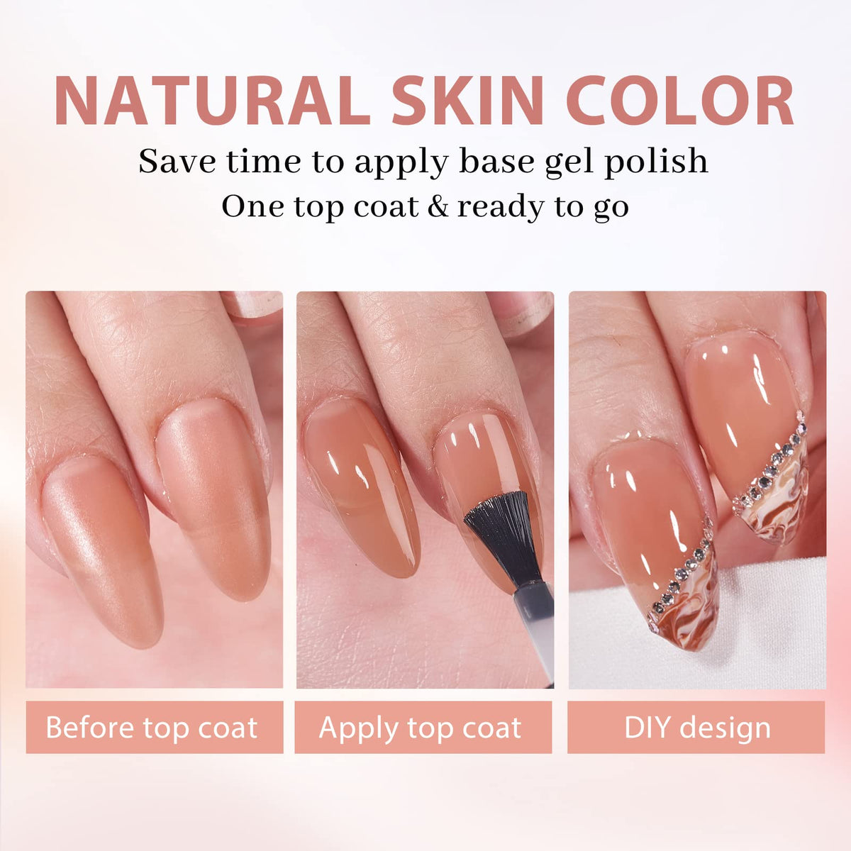 BTArtbox Brown Press On Nails packaging with 160 pieces displayed