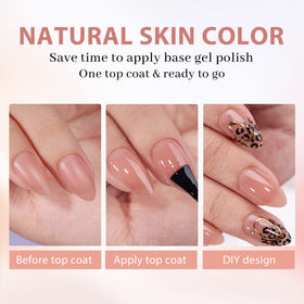 BTArtbox Brown Press On Nails Short Almond detailed view