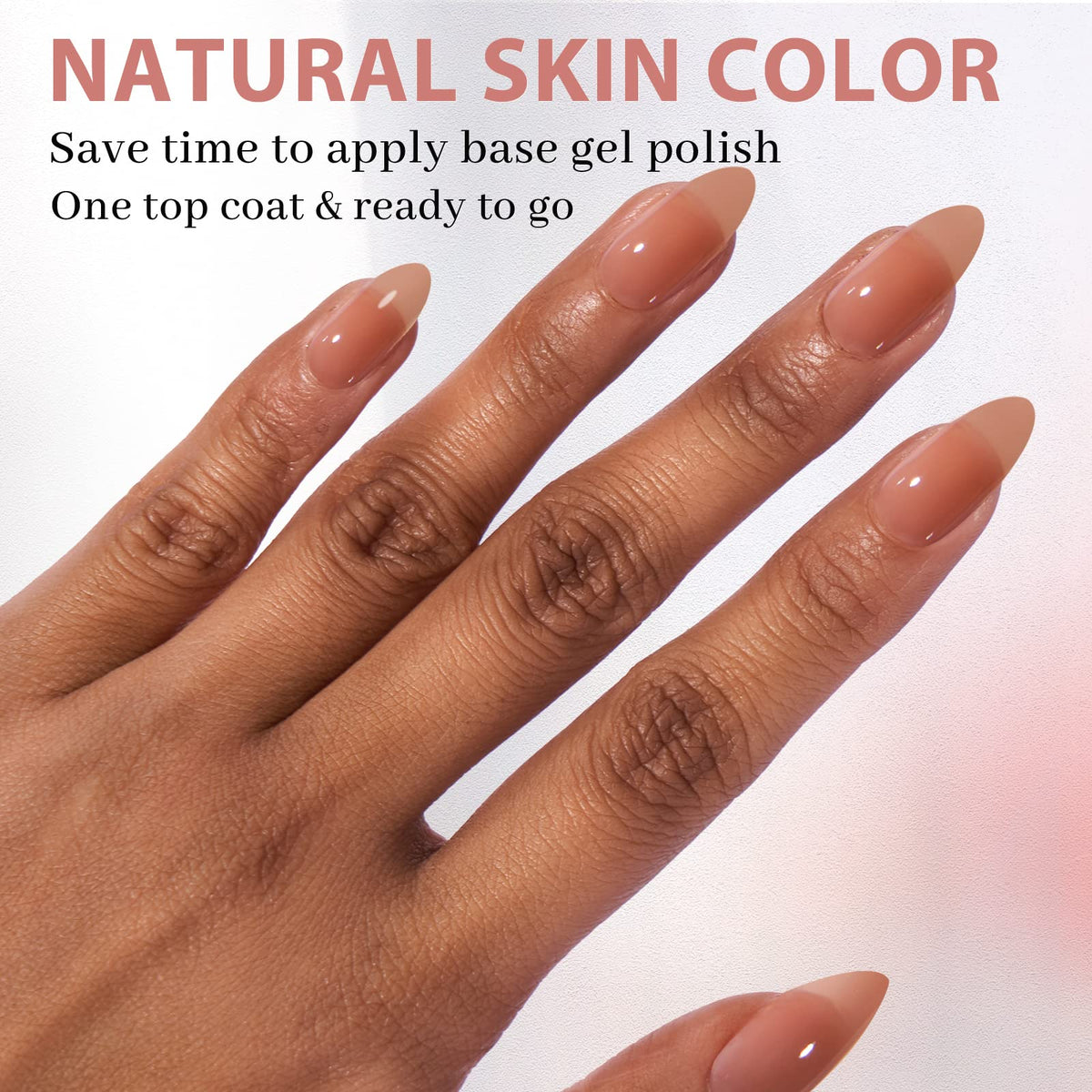 BTArtbox Brown Press On Nails showing thickness and durability