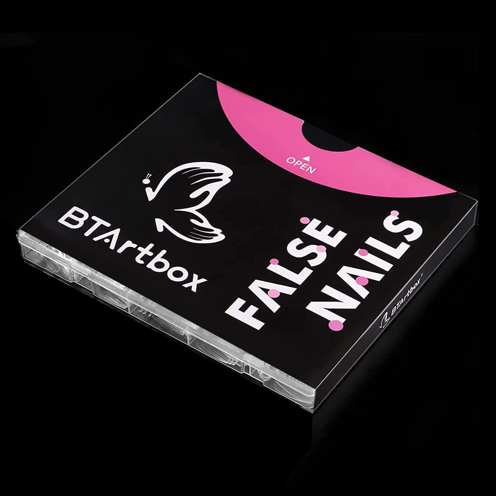 BTArtbox clear fake nails ready for application