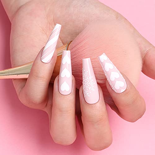 BTArtbox coffin nails long length in natural colour