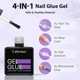 BTArtbox Gel Glue Set 15ML with clean finish effect