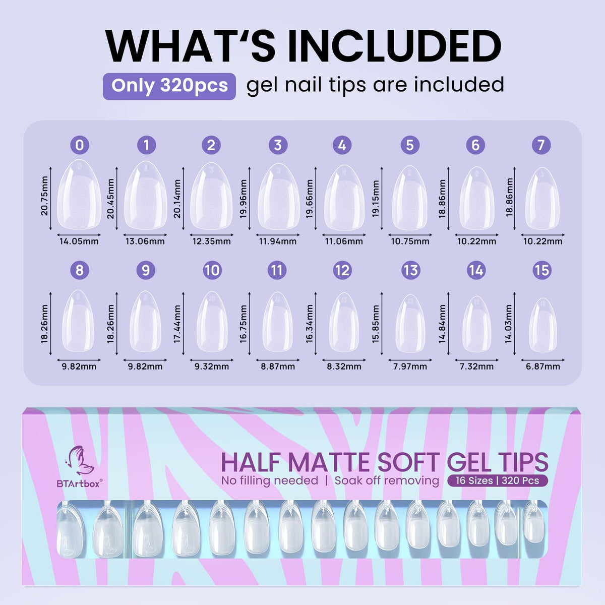 BTArtbox Half Matte Gel Nail Tips in a lifestyle setting