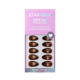 BTArtbox Mocha Hypnotic Press On Nails in lifestyle setting
