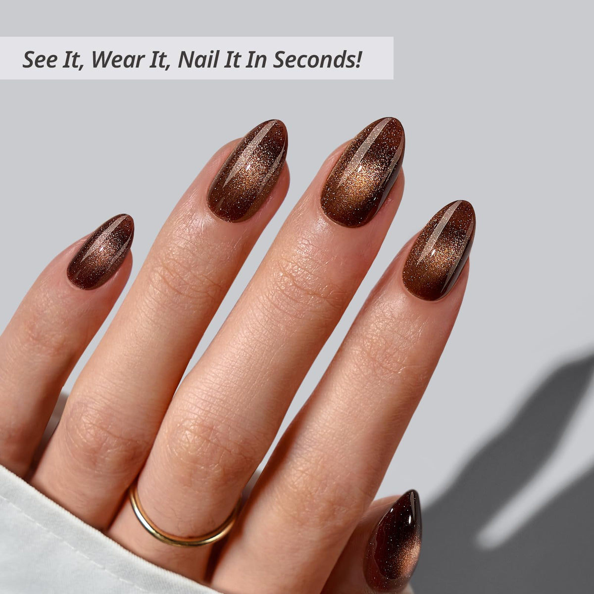 BTArtbox Mocha Hypnotic Press On Nails packaging