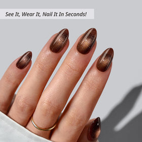 BTArtbox Mocha Hypnotic Press On Nails packaging