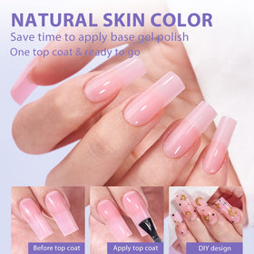 BTArtbox Pink Press On Nails close-up showing natural finish