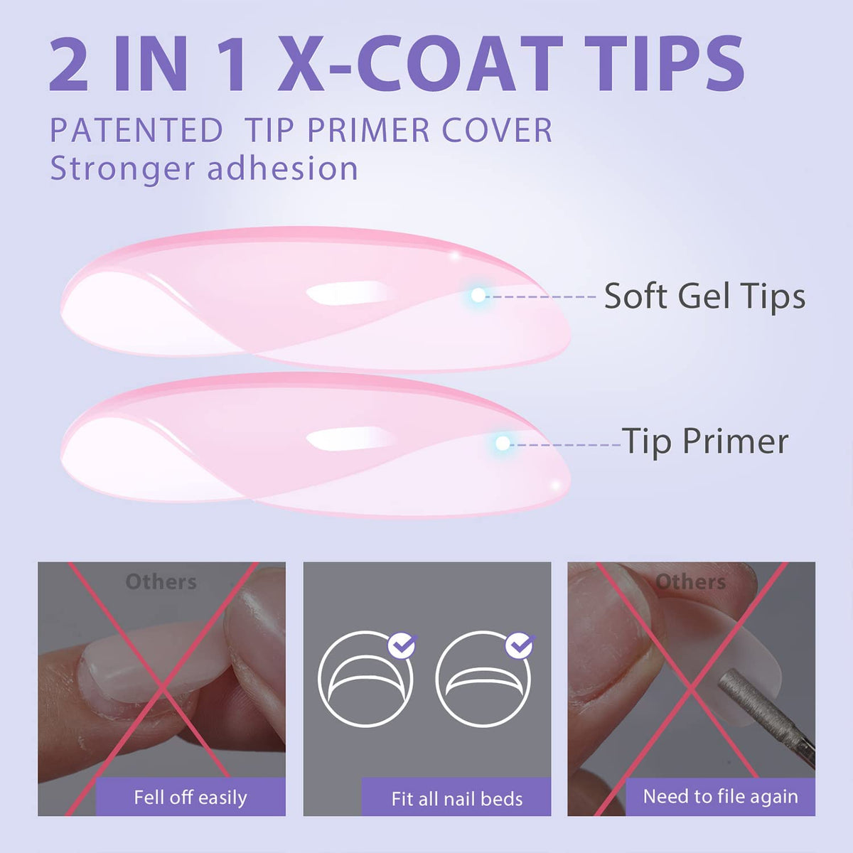 BTArtbox Pink Press On Nails in various sizes displayed