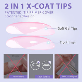 BTArtbox Pink Press On Nails in various sizes displayed