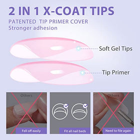 BTArtbox Pink Press On Nails showing different sizes