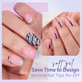 BTArtbox Pink Press On Nails worn on hands