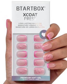 BTArtbox Press On Nails A Little Romance showing various sizes in the kit