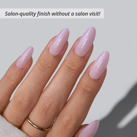 BTArtbox Press On Nails Almond Lucky Us Glitter Purple packaging