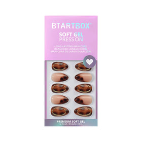 BTArtbox Press On Nails Amber Hoops showing size options