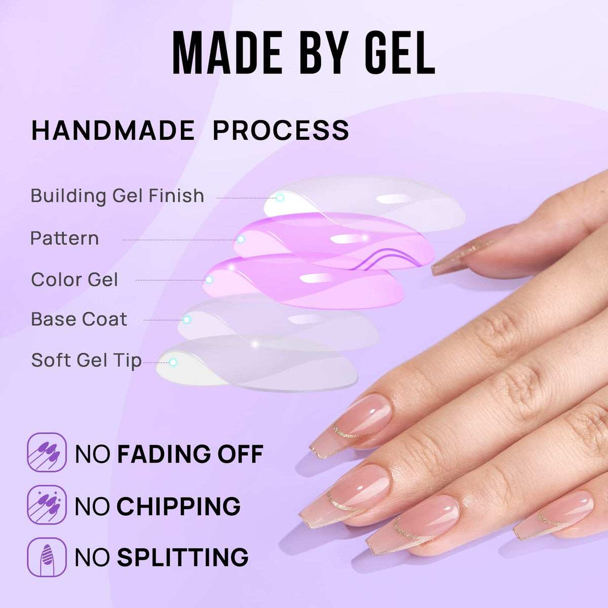 BTArtbox Press On Nails application guide with instructions