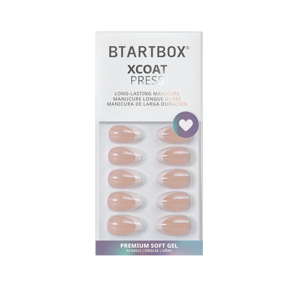 BTArtbox Press On Nails application guide with tools included