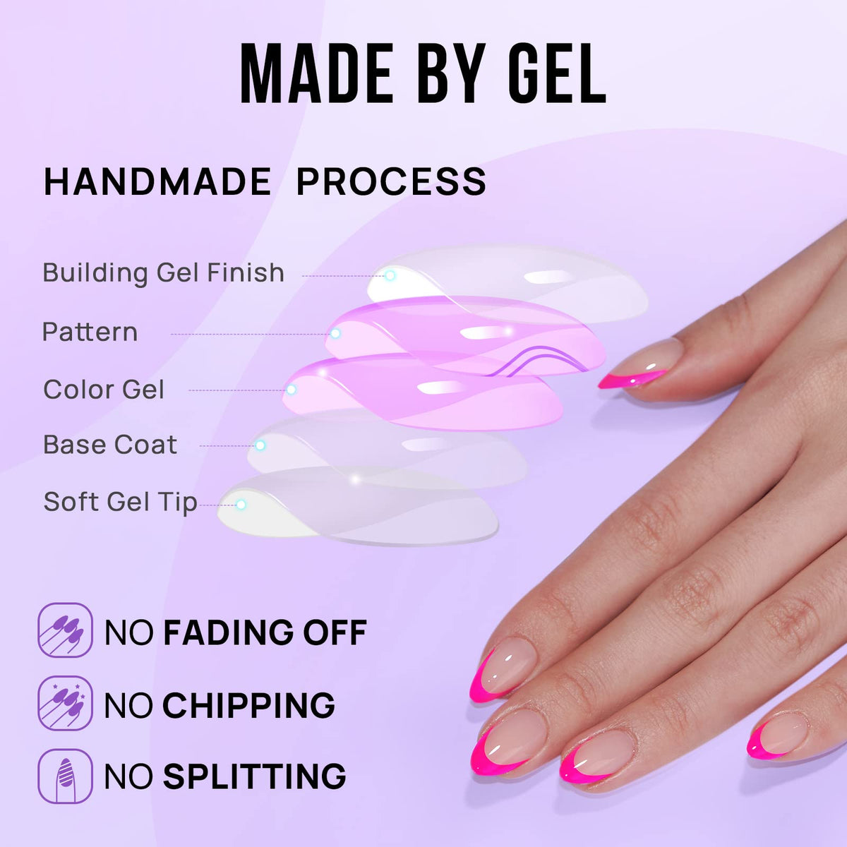 BTArtbox Press On Nails applied on hands