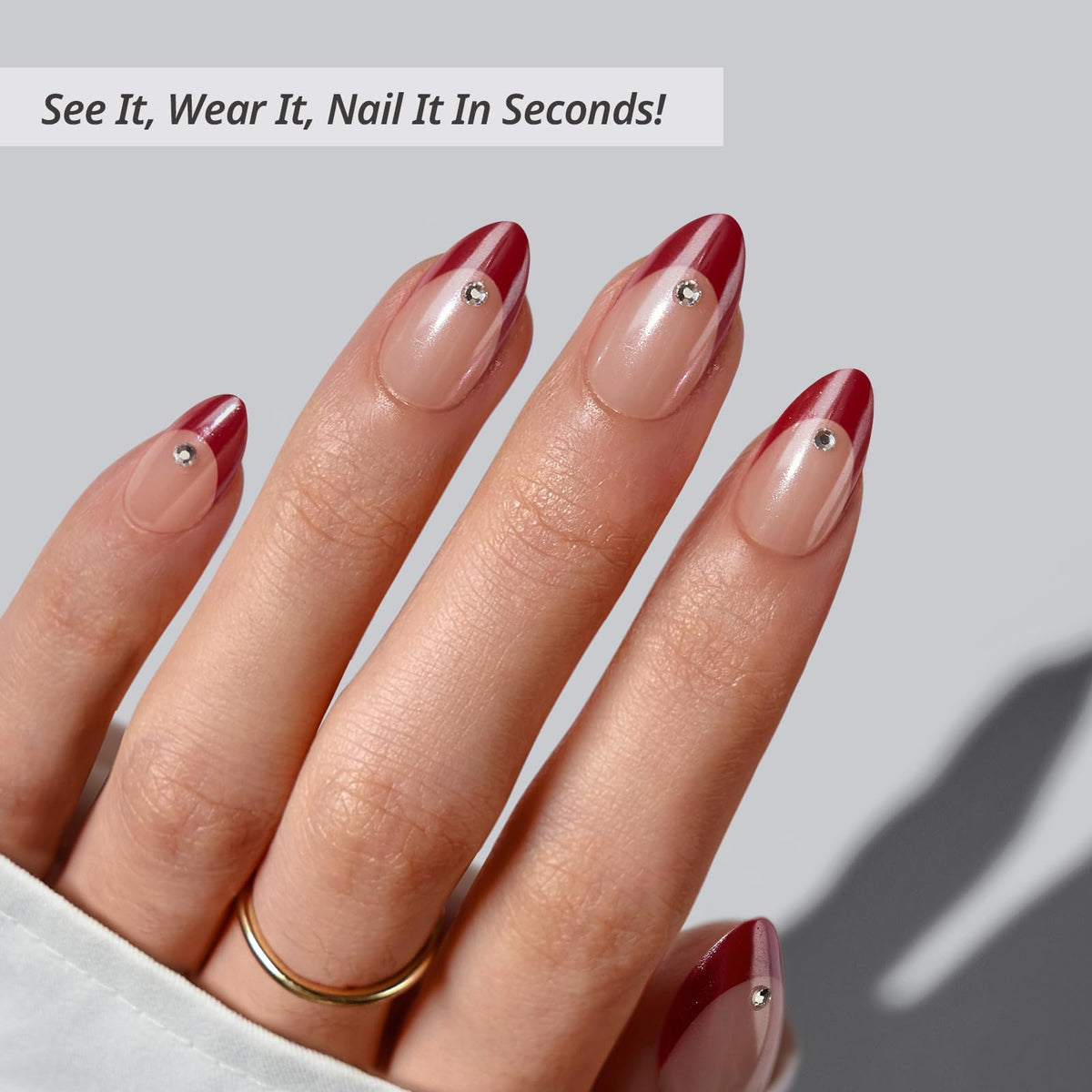 BTArtbox Press On Nails Audrey's Ruby packaging and included accessories