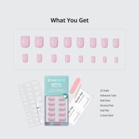 BTArtbox Press On Nails Baby Pink lifestyle scene