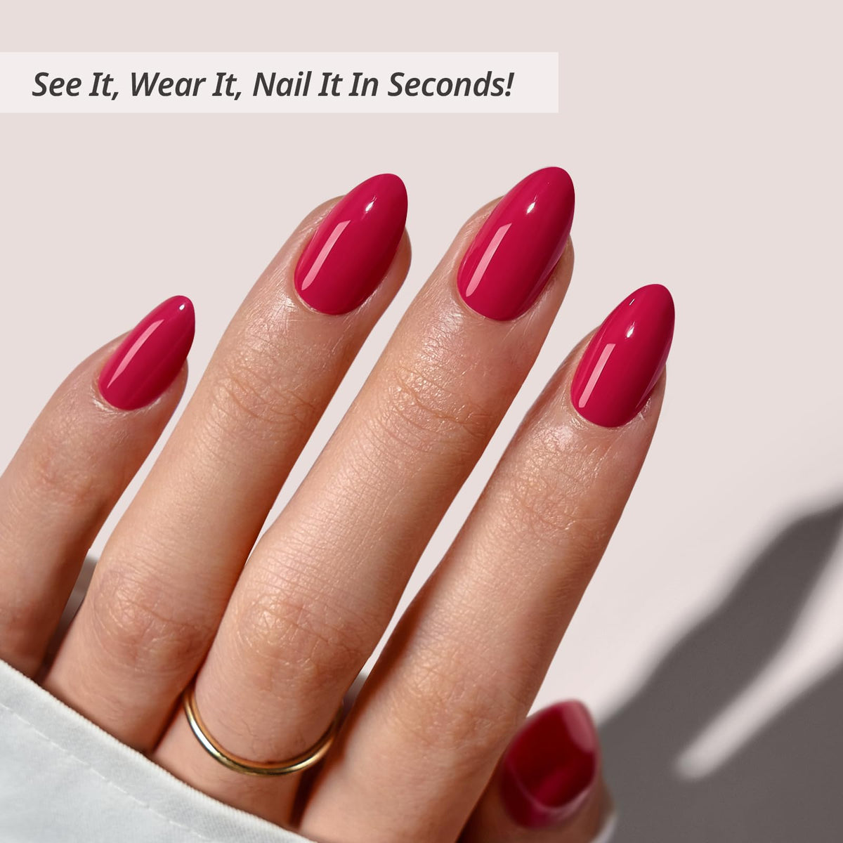 BTArtbox Press On Nails Berry Blod packaging