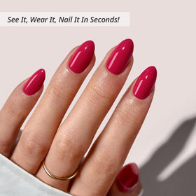 BTArtbox Press On Nails Berry Blod packaging