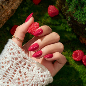 BTArtbox Press On Nails Berry Blod with included accessories