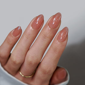 BTArtbox Press On Nails Citrine Glow front view
