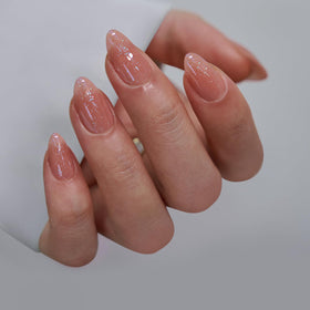 BTArtbox Press On Nails Citrine Glow in packaging