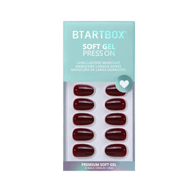 BTArtbox Press On Nails Coffee Bean showing various sizes