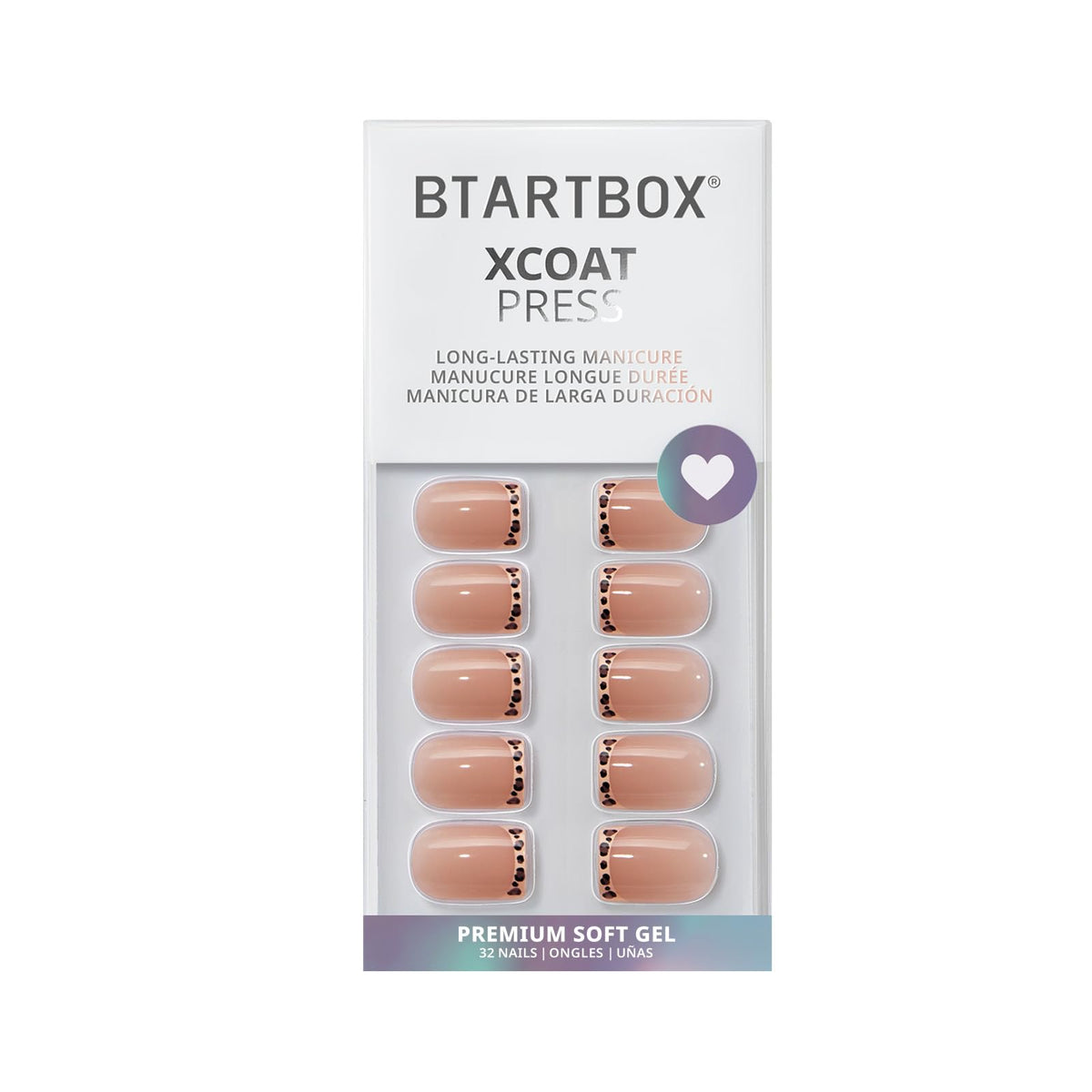 BTArtbox Press On Nails Dangerous Game with nail file and wooden stick