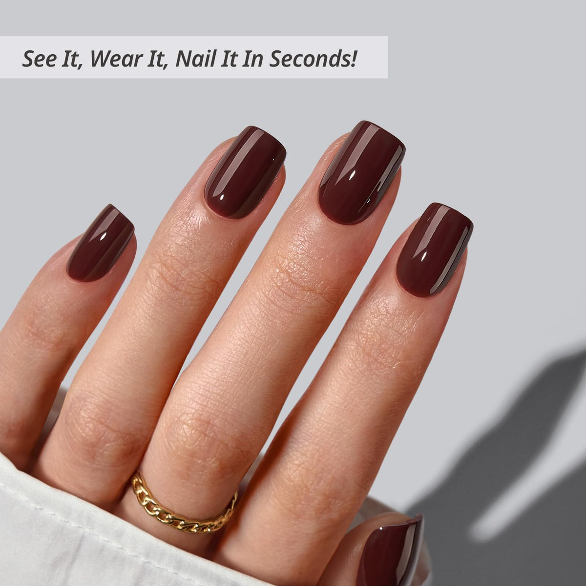 BTArtbox Press On Nails Dark Cocoa packaging