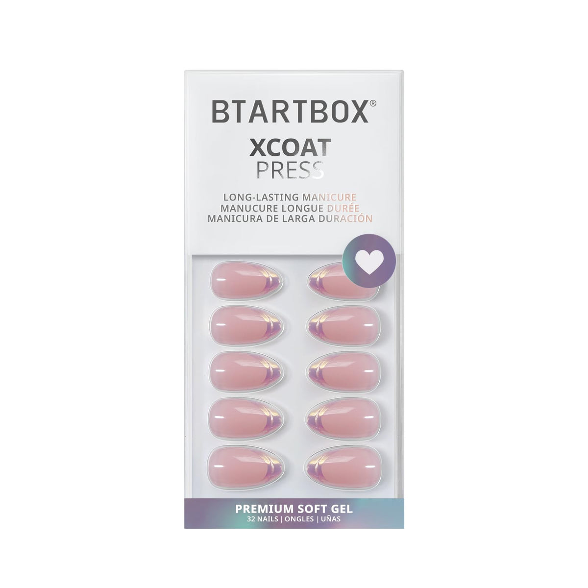 BTArtbox Press On Nails Dazzling Pink application guide