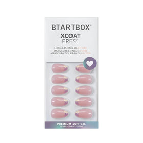 BTArtbox Press On Nails Dazzling Pink application guide