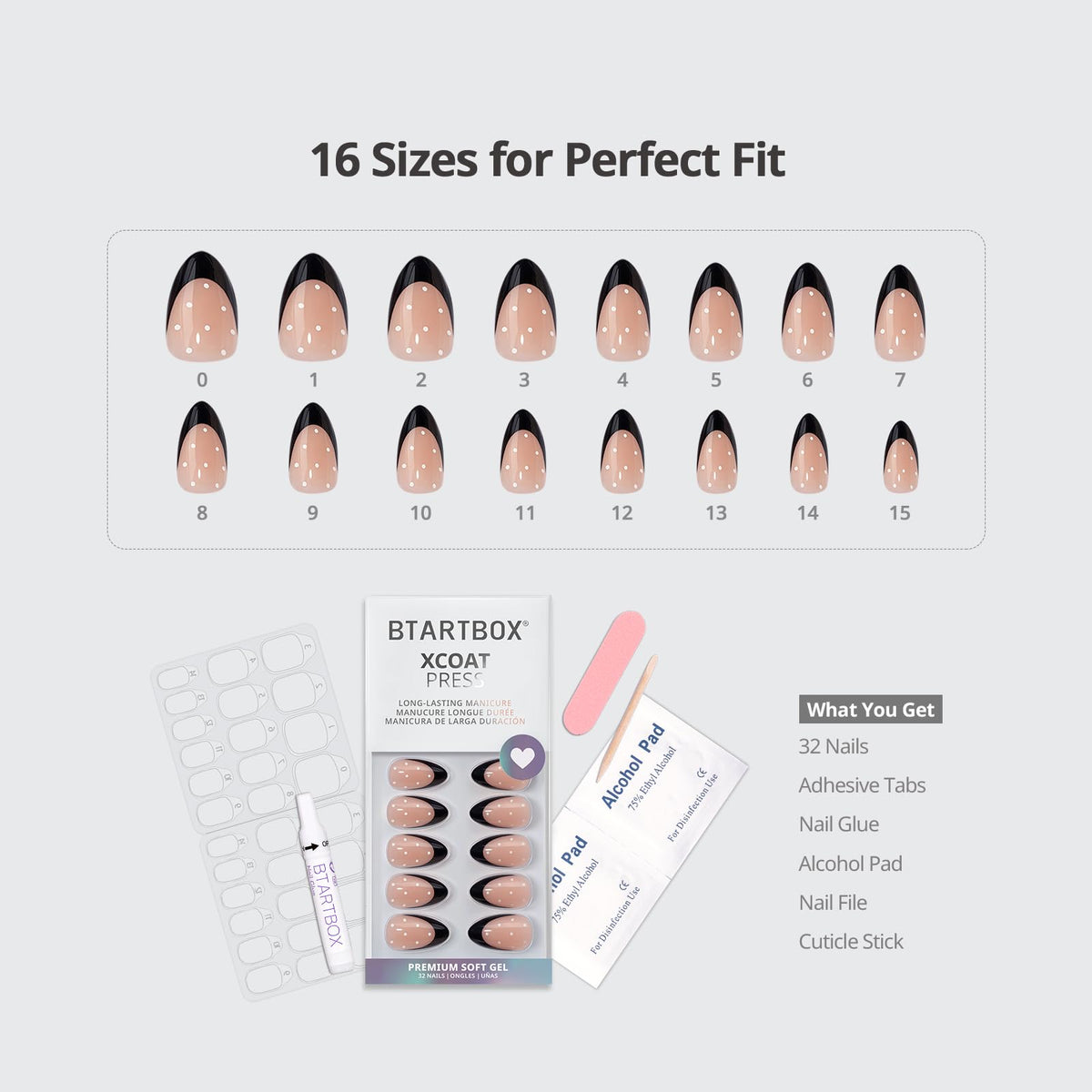 BTArtbox Press On Nails Dot Couture application guide