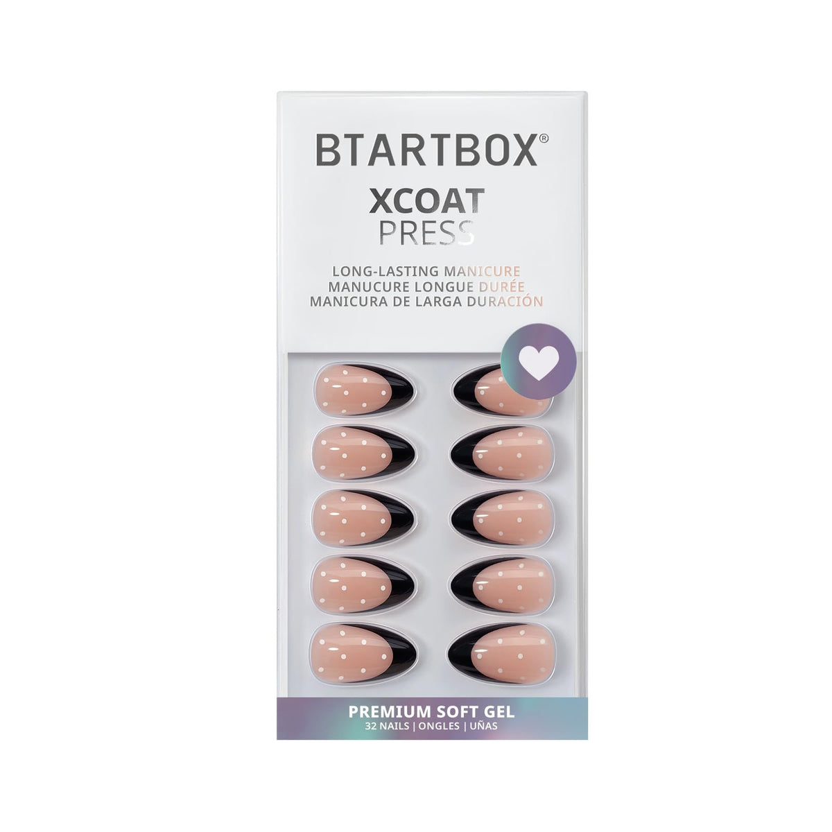 BTArtbox Press On Nails Dot Couture nail file and wooden stick