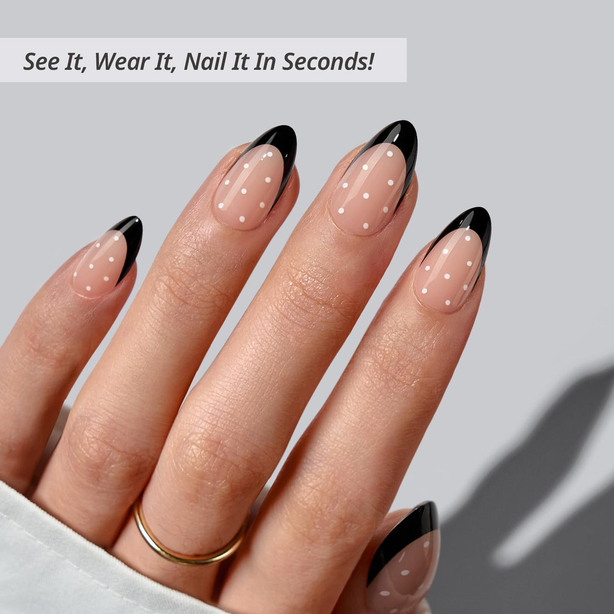 BTArtbox Press On Nails Dot Couture packaging with included accessories