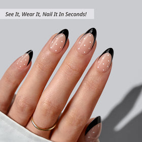 BTArtbox Press On Nails Dot Couture packaging with included accessories