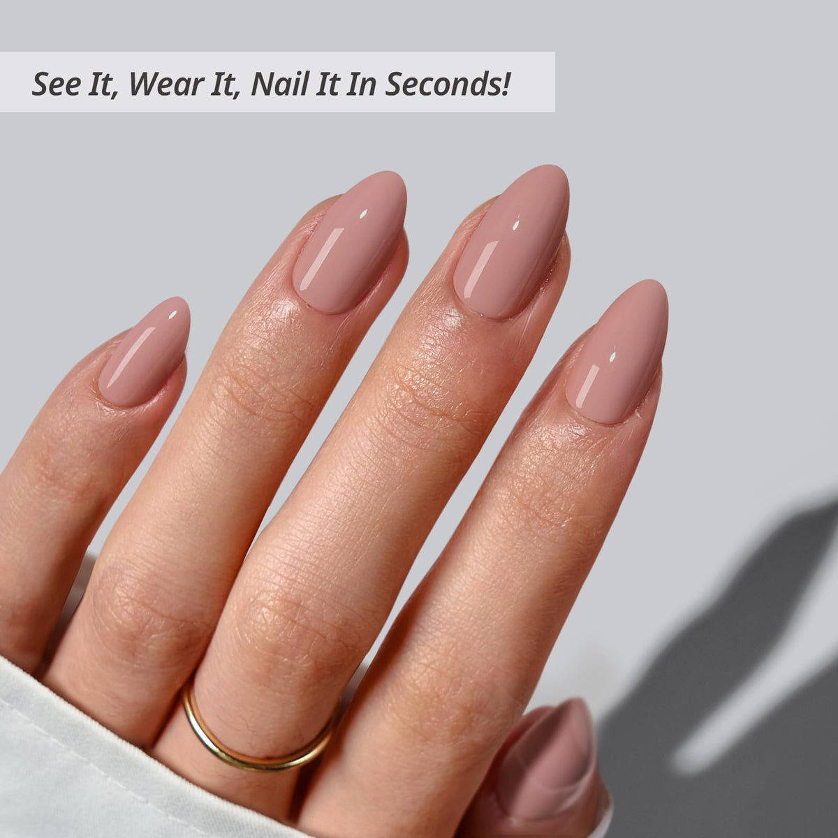 BTArtbox Press On Nails Fawn Fleek showing nail sizes included