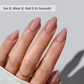 BTArtbox Press On Nails Fawn Fleek showing nail sizes included