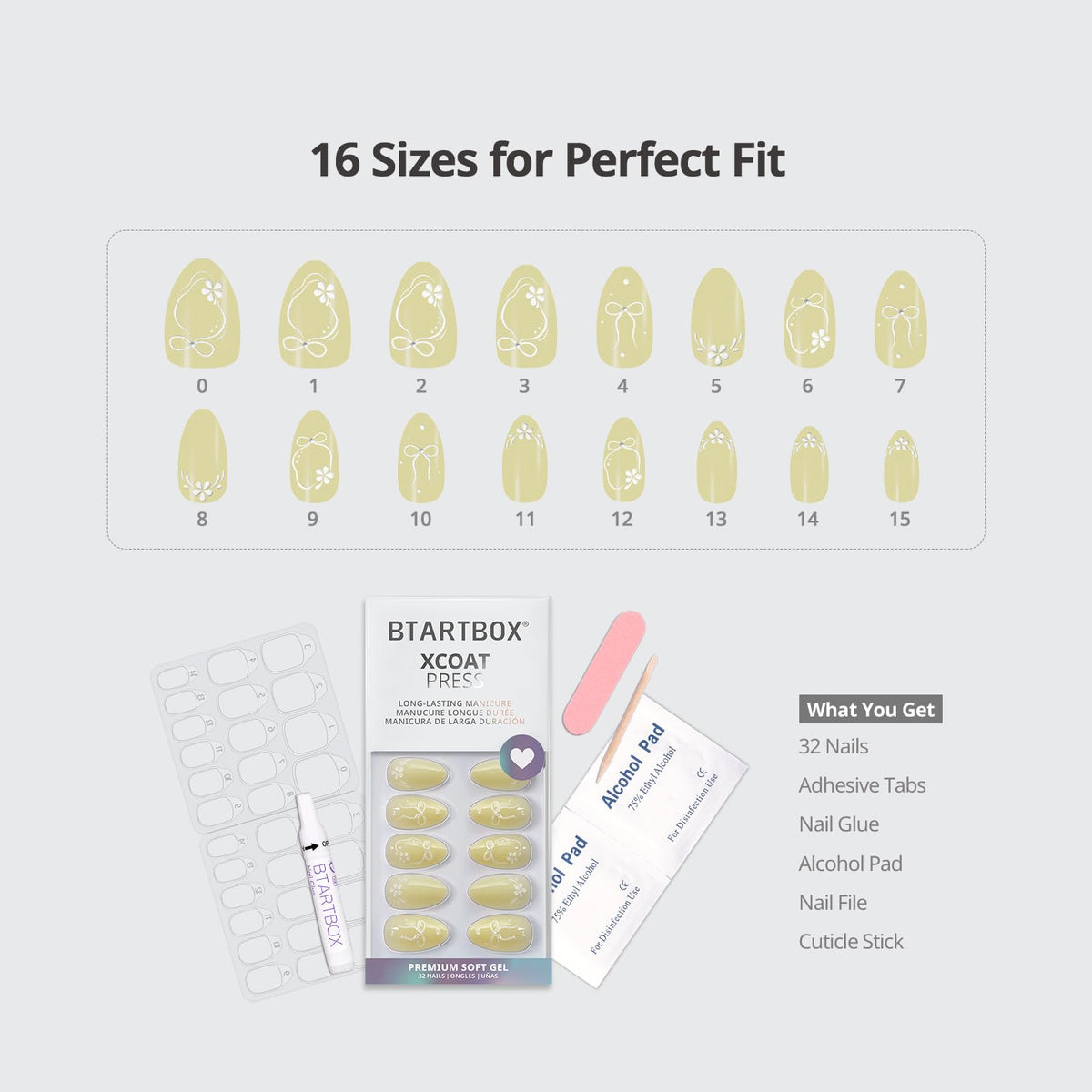 BTArtbox Press On Nails Garden Trellis packaging