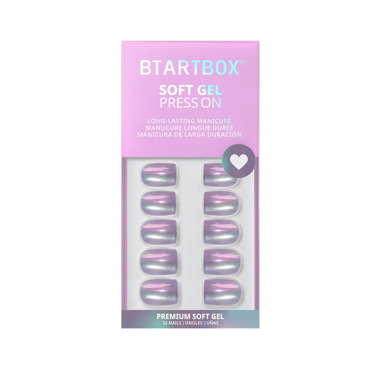 BTArtbox Press On Nails Glass Ocean assorted sizes