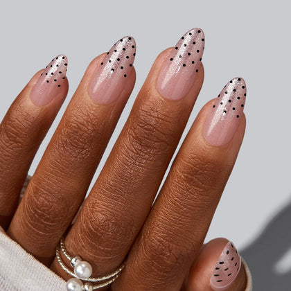 BTArtbox Press On Nails Golden Hour Set front view with 30 nails