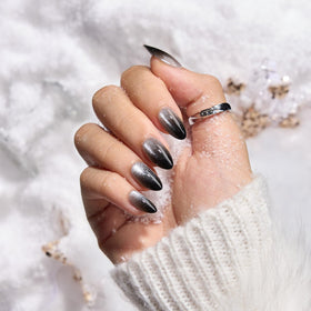 BTArtbox Press On Nails Grave Shine Sparkle Black packaging