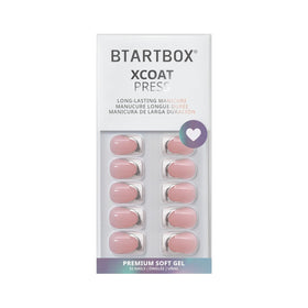 BTArtbox Press On Nails Ice Veil worn on hands in lifestyle setting
