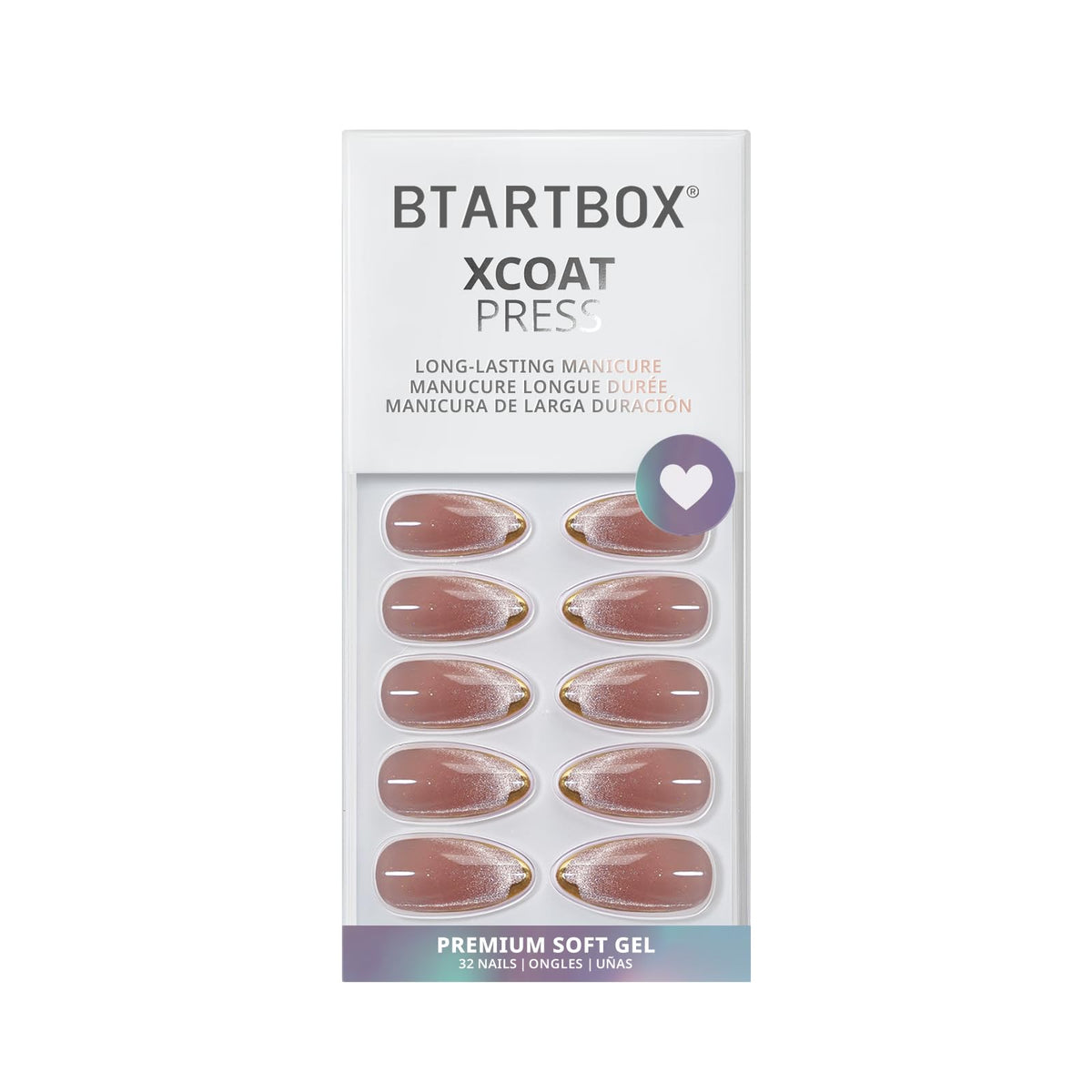 BTArtbox Press On Nails Knightshield packaging with included accessories