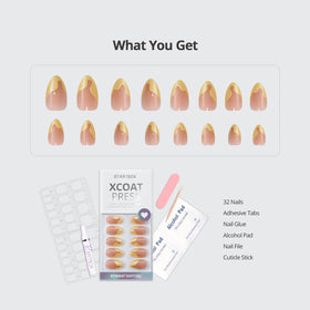 BTArtbox Press On Nails Lemon Fizz packaging and contents