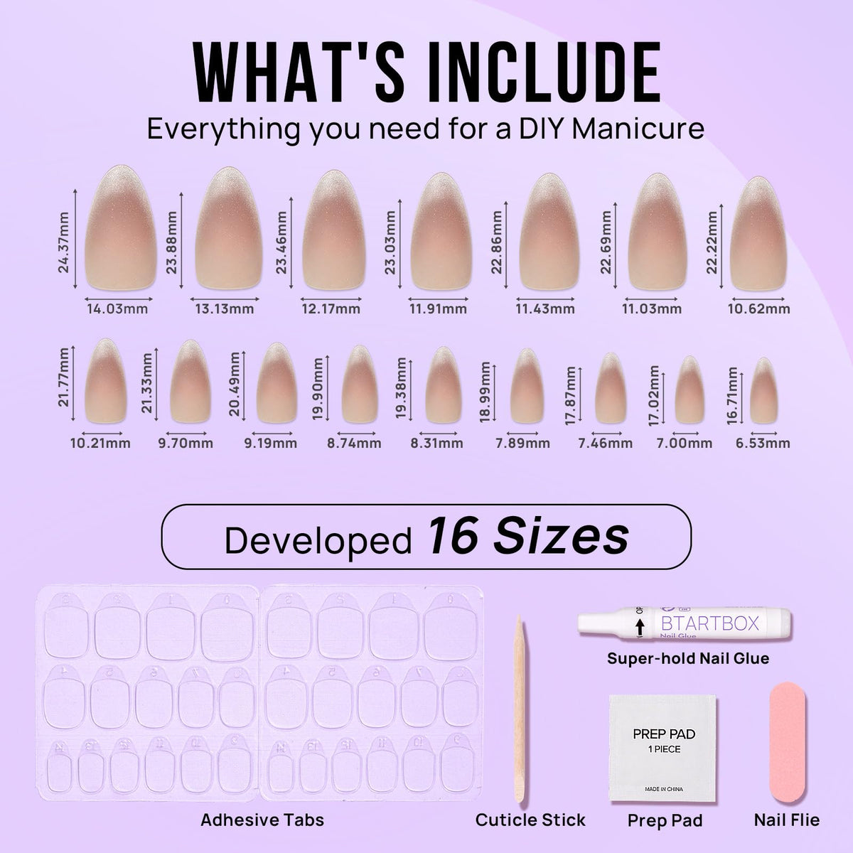 BTArtbox Press On Nails Liquid Radiance in lifestyle setting