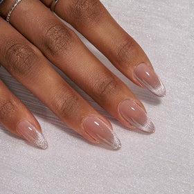 BTArtbox Press On Nails Liquid Radiance showing included nail glue and accessories